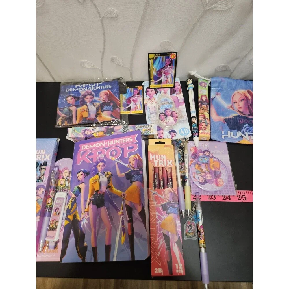 k-pop Demon Hunters Kids Pen & Art Supplies Bundle School Drawing Trendy Cartoon
